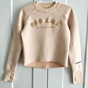 H&M, Run Like No One Is Watching, Cropped, Sweatshirt, Size XS, New‎ With Tags